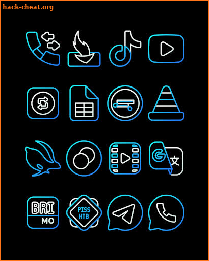 Nambula Blue - Lines Icon Pack screenshot