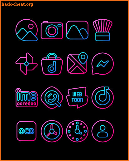 Nambula Bubblegum - Lines Icon Pack screenshot