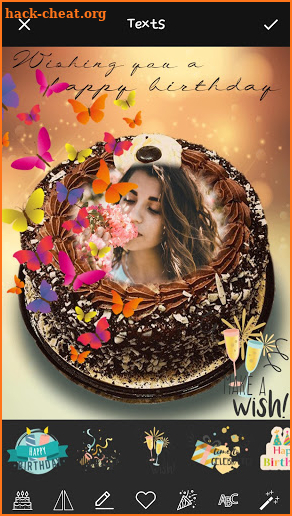 Name Art On Birthday Cake: Focus Filter Maker App screenshot