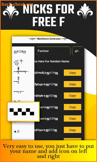 Name Creator For Free Fire - PUBG screenshot