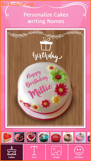 Name on Birthday Cake - Photo on Birthday Cake screenshot