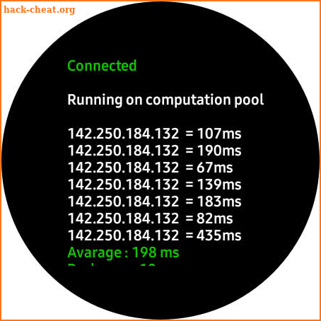 Naneping - Ping test tool screenshot