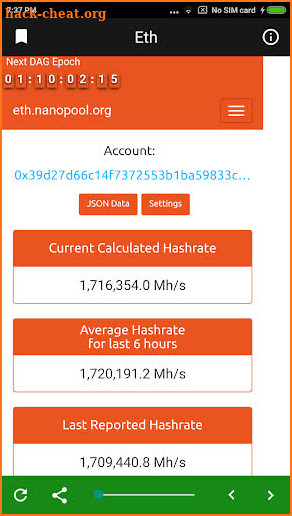 Nanopool Worker Monitor screenshot