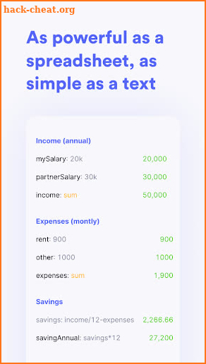 Napkin Calculator and Notepad screenshot