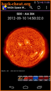 NASA Space Weather screenshot