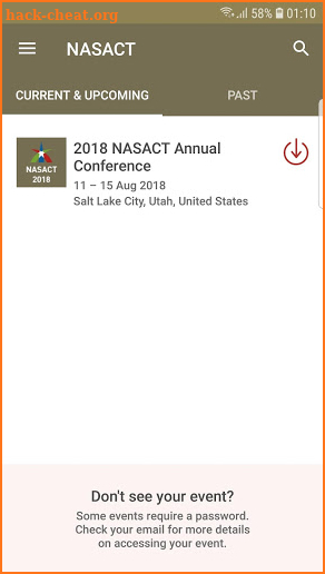 NASACT screenshot