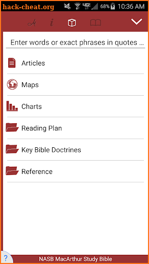 NASB MacArthur Study Bible screenshot