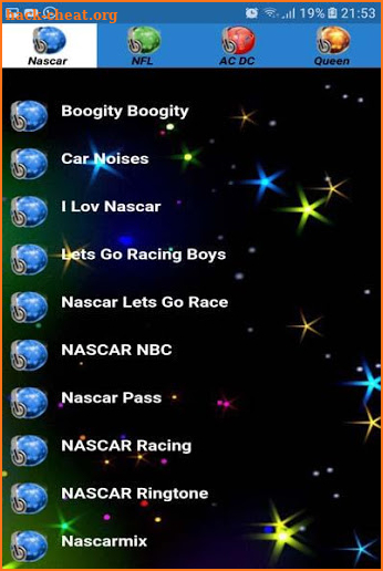 Nascar ringtones free screenshot