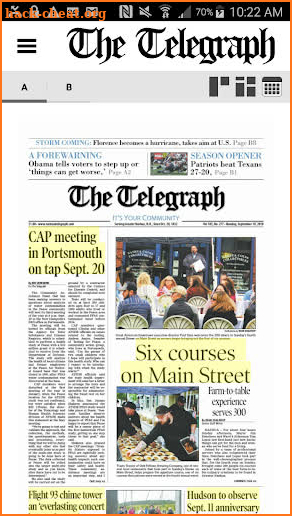 Nashua Telegraph screenshot