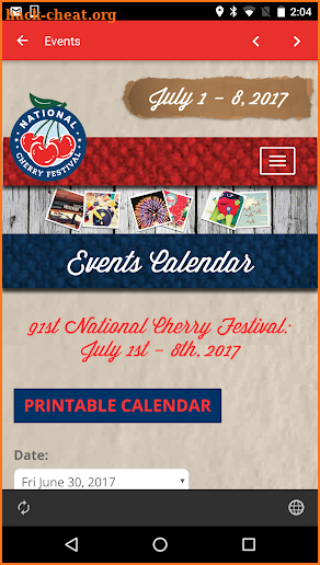 National Cherry Festival screenshot