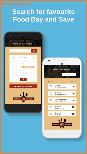 National Food Holidays screenshot