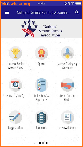 National Senior Games Assn. screenshot