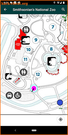 National Zoo SmartZooMap screenshot