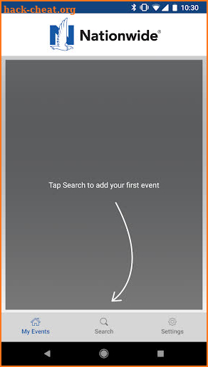Nationwide Events screenshot