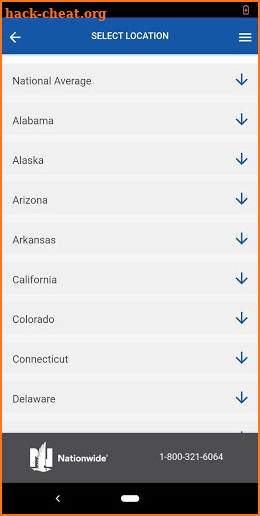 Nationwide LTC Cost Calculator screenshot