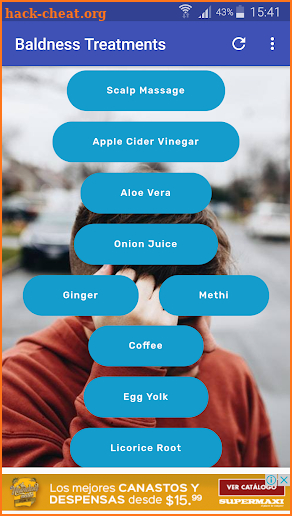 Natural Baldness Treatments screenshot