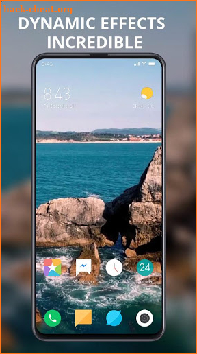 Natural beautiful seaside scenery live wallpaper screenshot