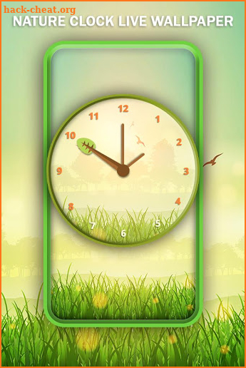 Nature Clock Live Wallpaper screenshot