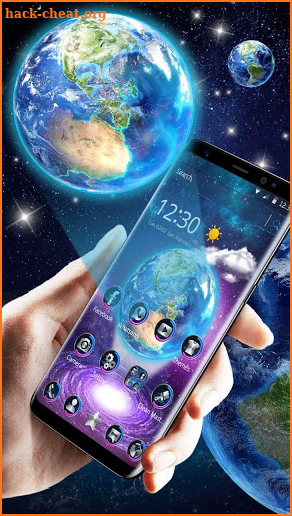 Nature Galaxy Earth Theme screenshot