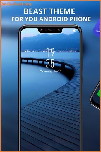 Nature theme Sea plank road  V9 Pro screenshot