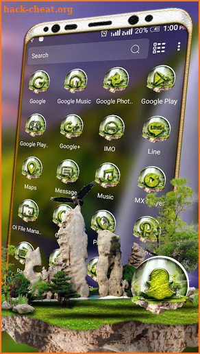 Nature Waterfall Launcher Theme screenshot