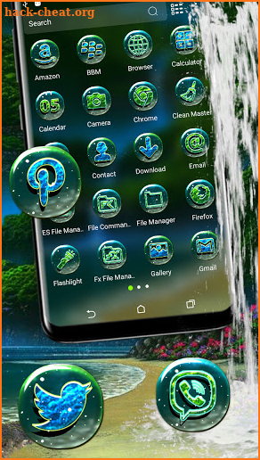 Nature Waterfall Theme screenshot