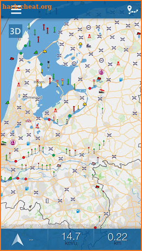 Nautical map (The Netherlands) screenshot