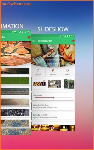 Navbar slideshow free - navbar customize android screenshot