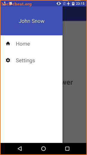 Navigation Drawer screenshot