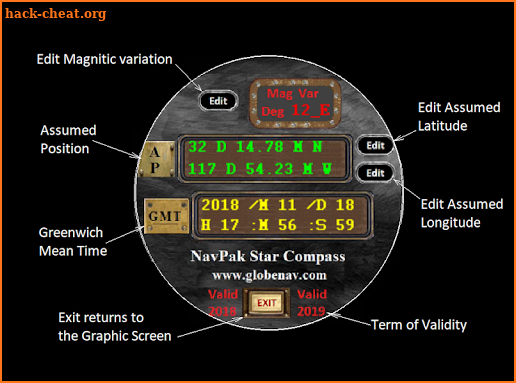 NavPak Star Compass for Watches screenshot