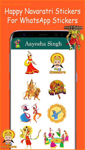 Navratri Stickers for whatsapp - Dussehra stickers screenshot