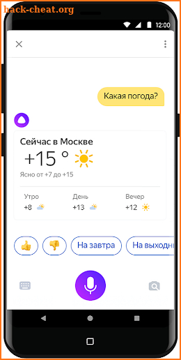 Навыки Алиса (голосовой помощник) screenshot