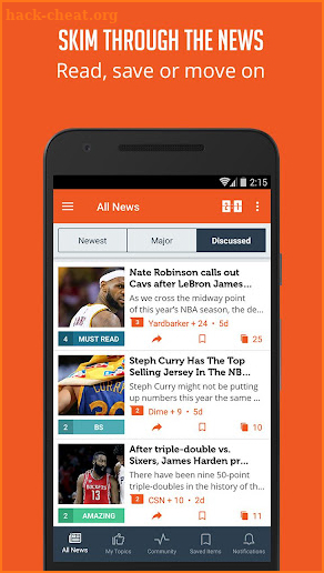 NBA and NCAA Basketball News screenshot