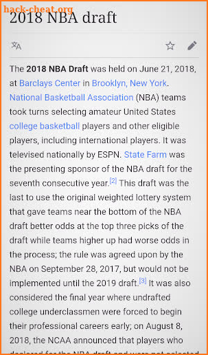 NBA Draft History screenshot