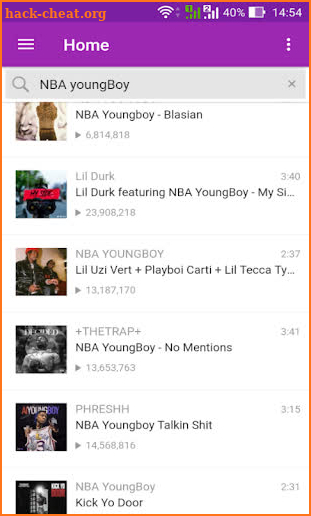 NBA Young boy All Soengs screenshot