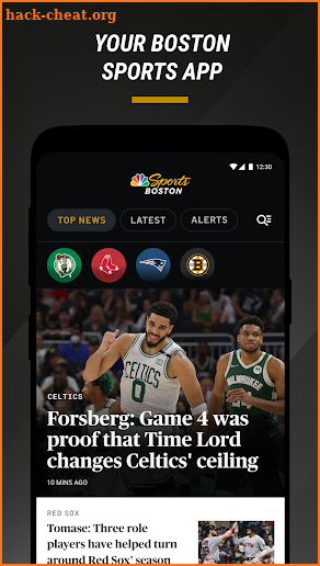 NBC Sports Boston: Team News screenshot
