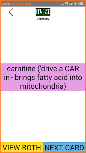 NBCE Flashcards Part 1 Chemistry screenshot