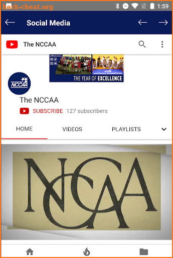 NCCAA screenshot