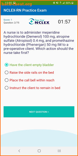 NCLEX-RN Practice Exam - Free Version screenshot