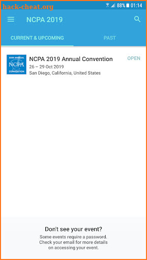 NCPA 2019 screenshot