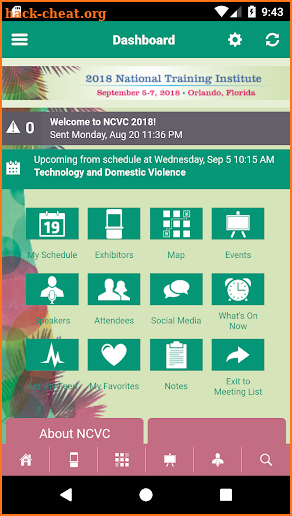 NCVC Trainings screenshot