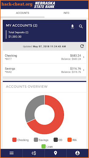 Nebraska State Bank screenshot