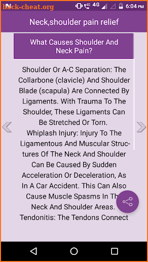 Neck, shoulder pain relief screenshot