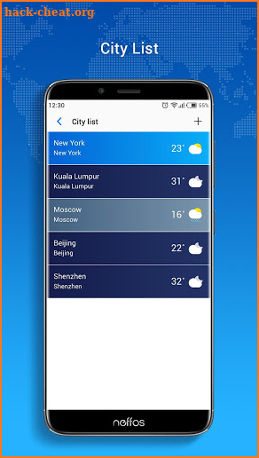 Neffos Weather screenshot