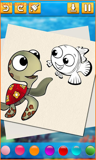 Nemmo Doodle Fish Coloring Book screenshot