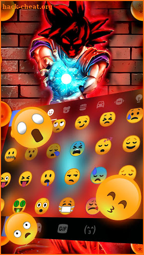 Neon Ball Blast Graffiti Keyboard Theme screenshot