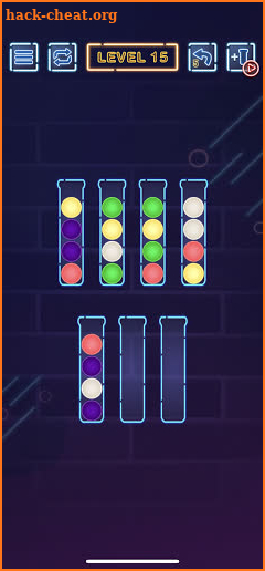 Neon Ball Sort - Bubble Color Sort puzzle Games screenshot