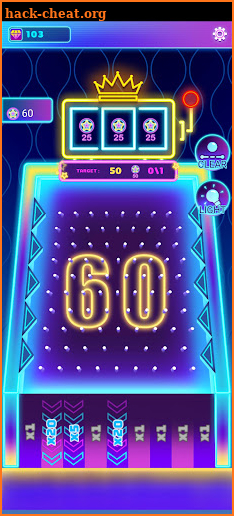 Neon Bitcoin: Plinko Win screenshot