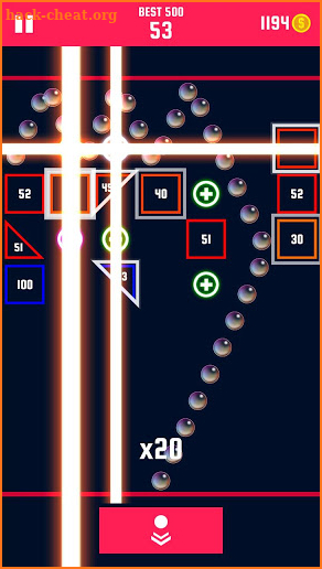 Neon Block Blast: Retro Brick Breaker Games screenshot