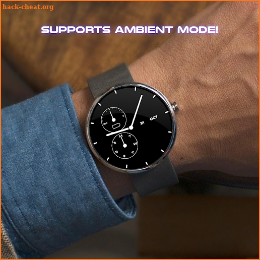 Neon Blue Watch Face screenshot